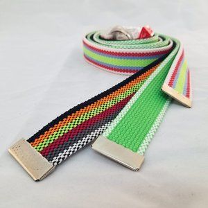 Multicolor Fun | 3x Canvas Ribbon Belts